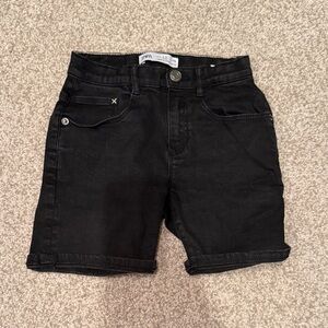Zara Black Kids Denim Shorts